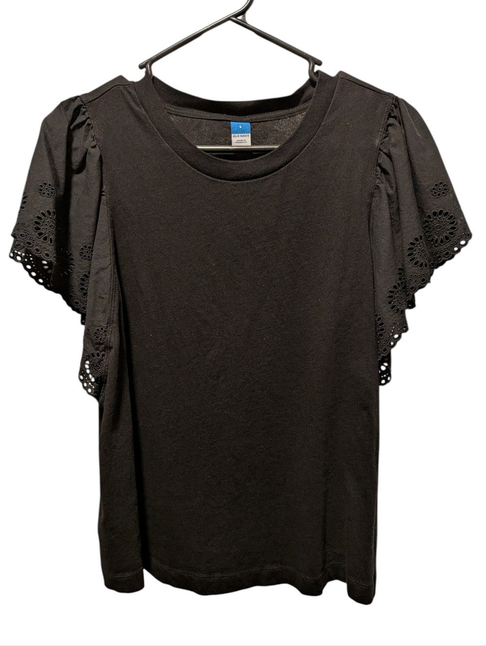Old Navy Eyelet Flutter-Sleeve Tee